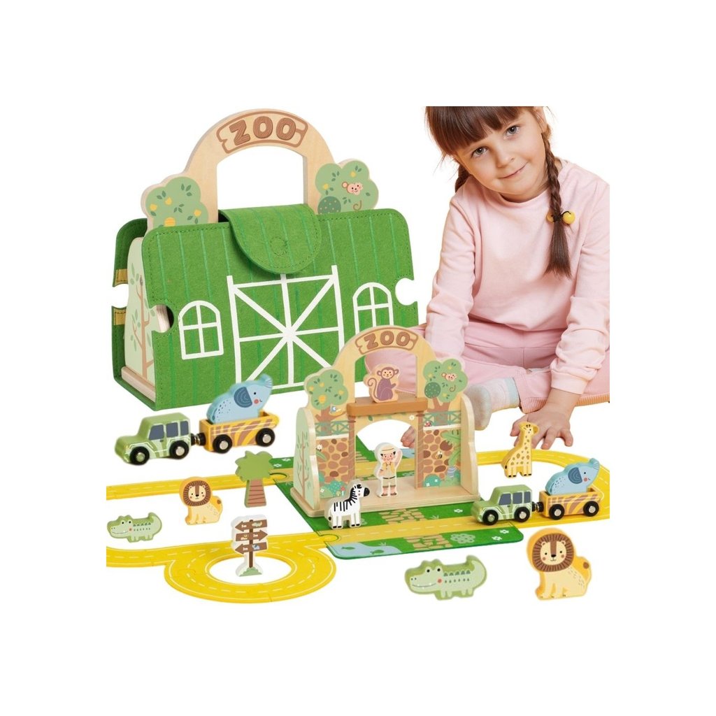 Tooky Toy Mini Zoo – zoologijos sodas kelionėms