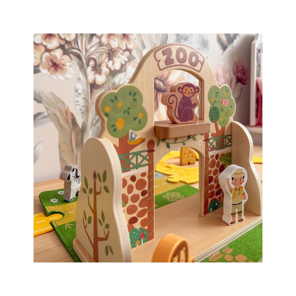 Tooky Toy Mini Zoo – zoologijos sodas kelionėms - Image 9
