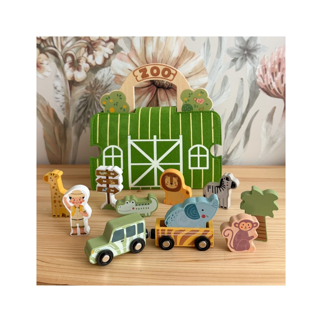 Tooky Toy Mini Zoo – zoologijos sodas kelionėms - Image 8